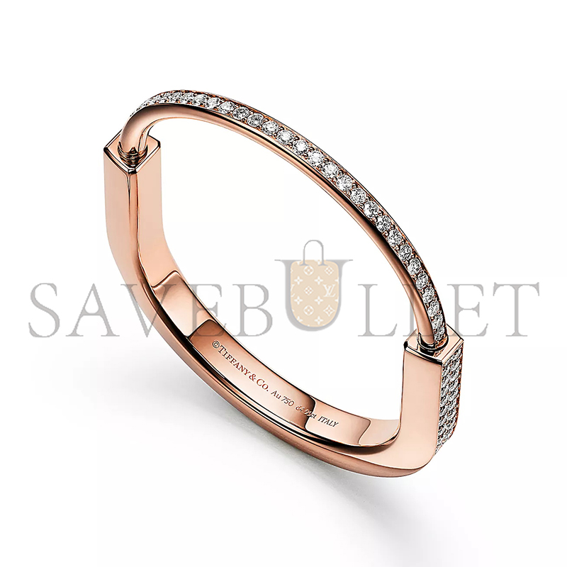 TIFFANY BRACELET ROSE GOLD FULLY PAVÉ DIAMONDS GRP12235